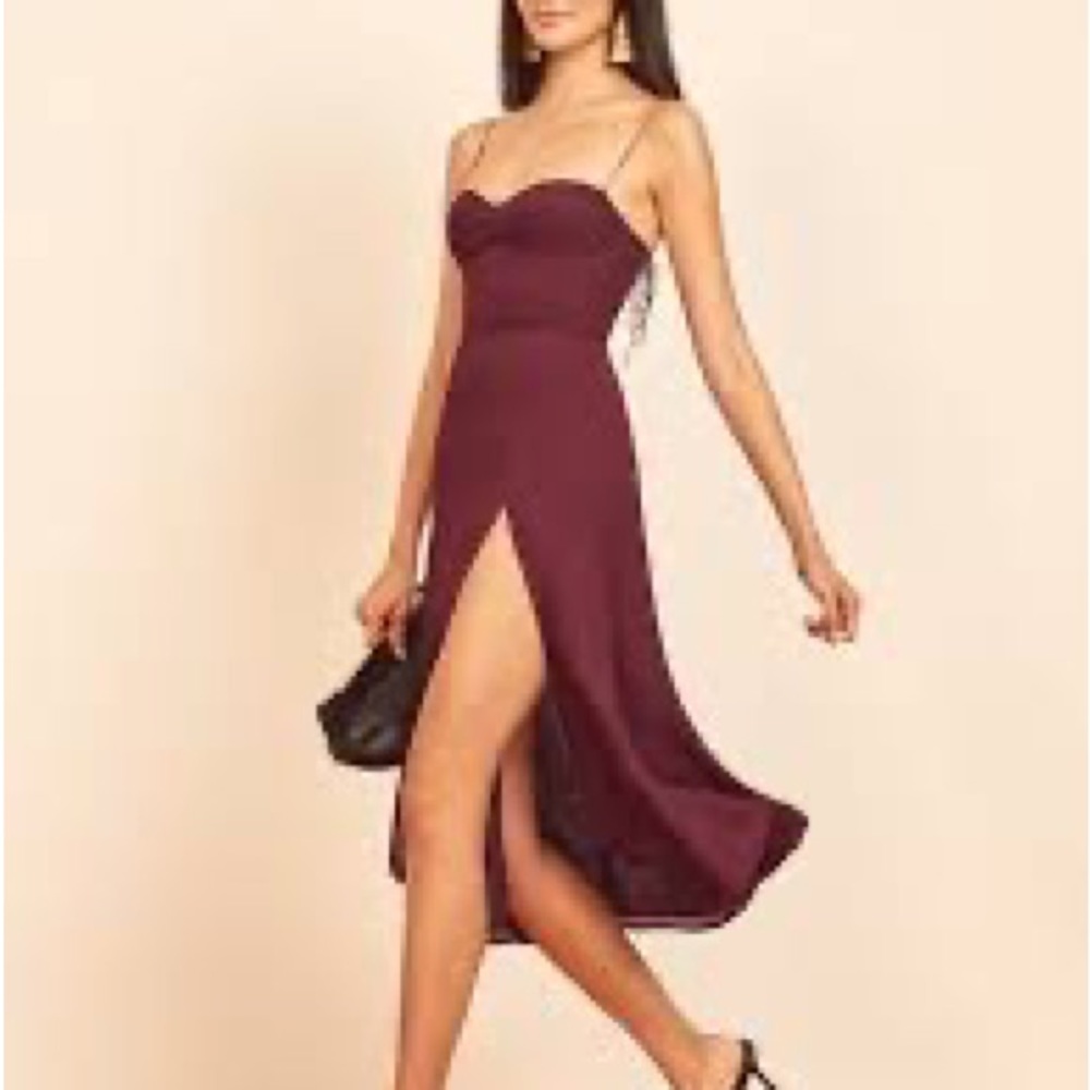 NWT Reformation Juliette Dress Plum